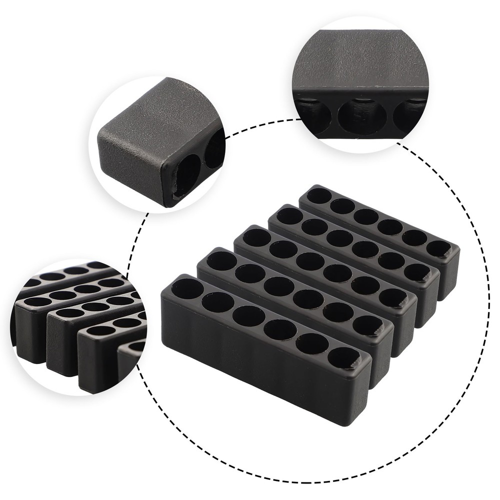 Versatile Screwdriver Bit Organizer with 6 Holes Suitable for 5 Hex Shank Bits