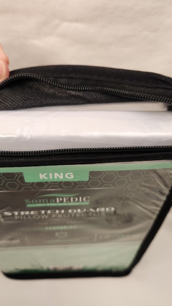 SomaPedic Tencel Stretch Guard Pillow Protector KING Size NEW