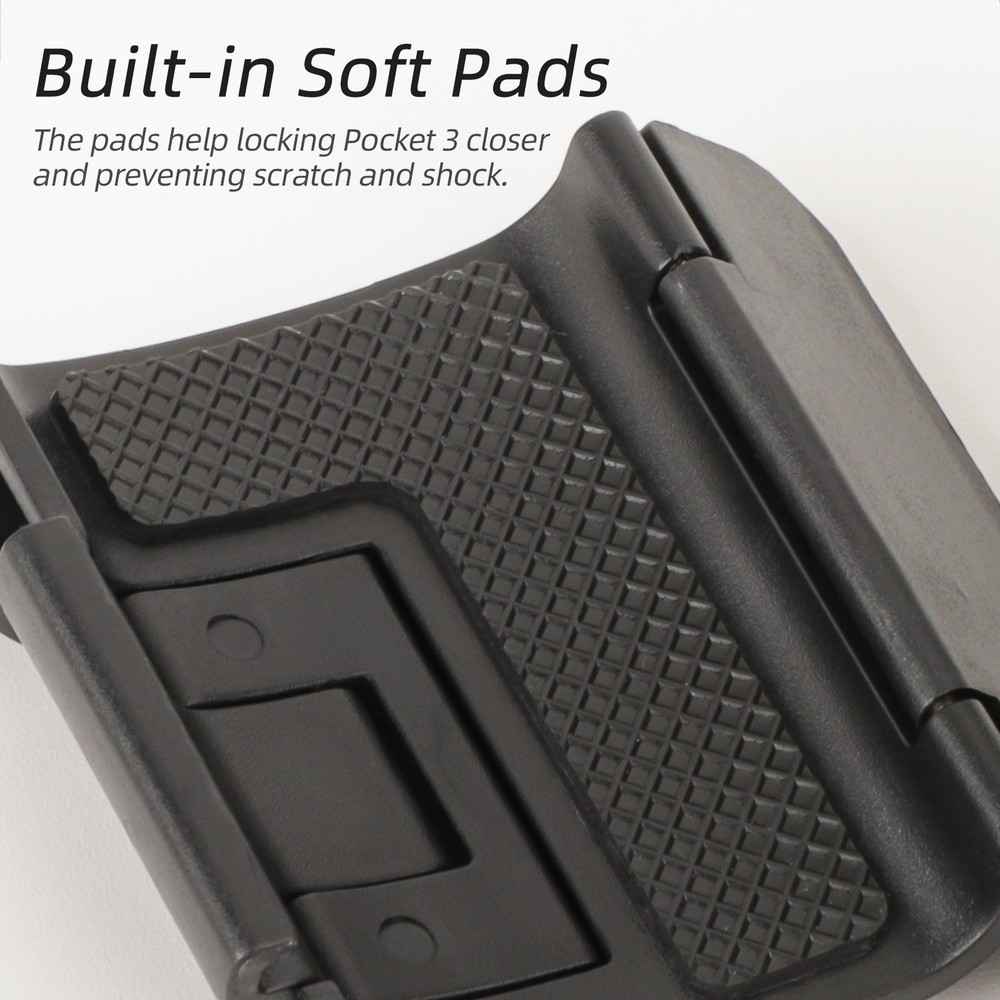 Foldable Upper & Lower Dual Adapter Mount Accessories For DJI Osmo Pocket 3