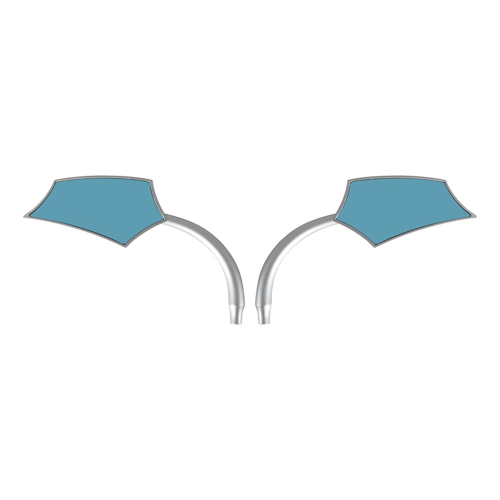 Silver Motorcycle Rear View Side Mirrors For Harley Davidson Street Glide Custom