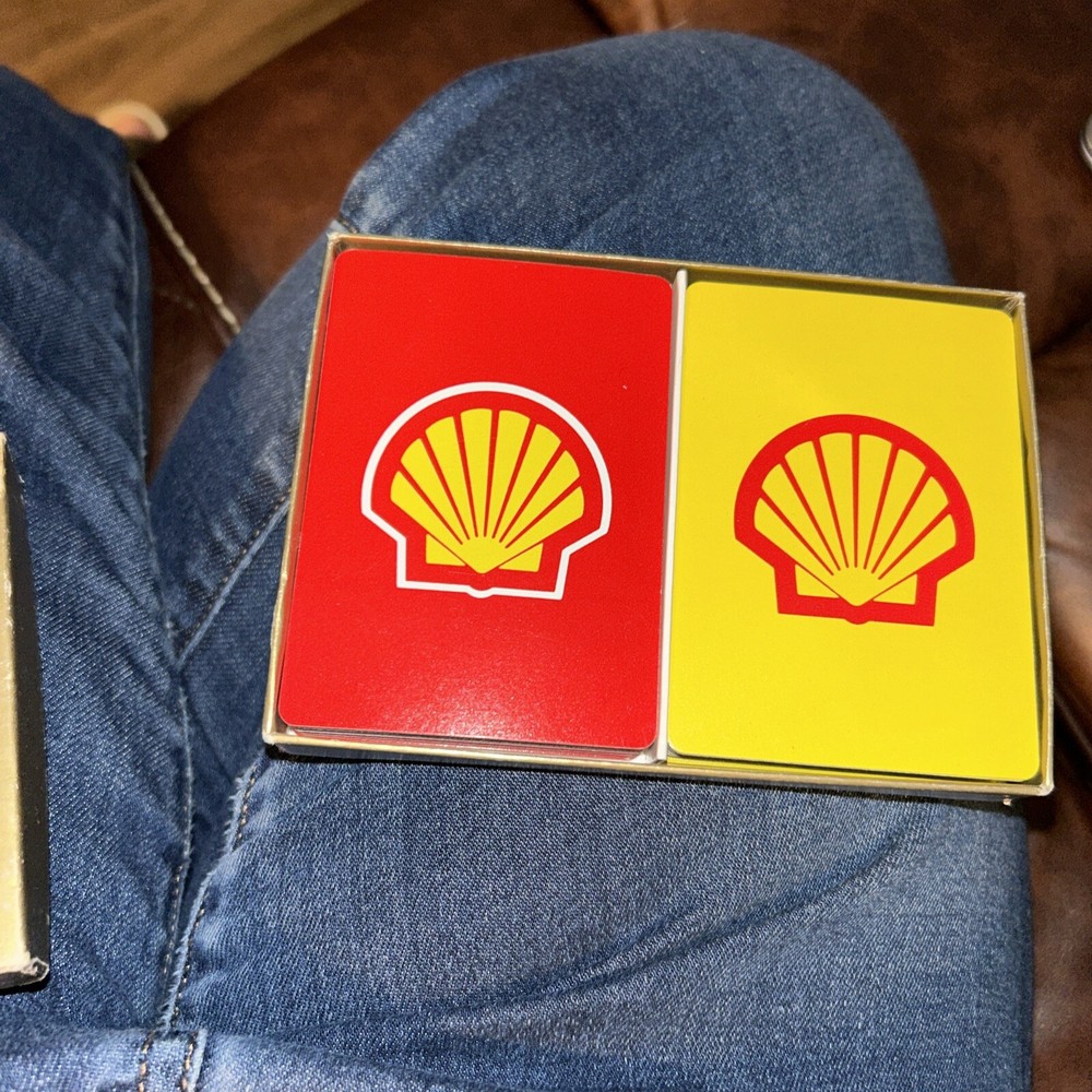 2    SHELL  GAS PLAYING  CARDS  DECKS IN BOX- Complete