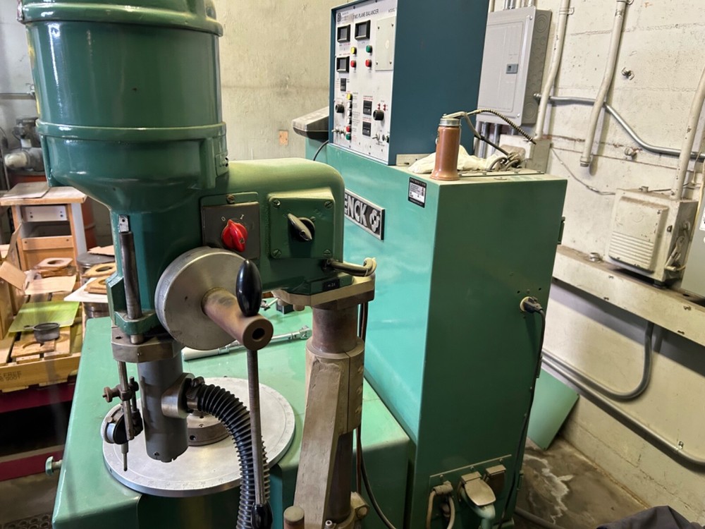 Schenck Single Plane Vertical Balancer with Drill Press