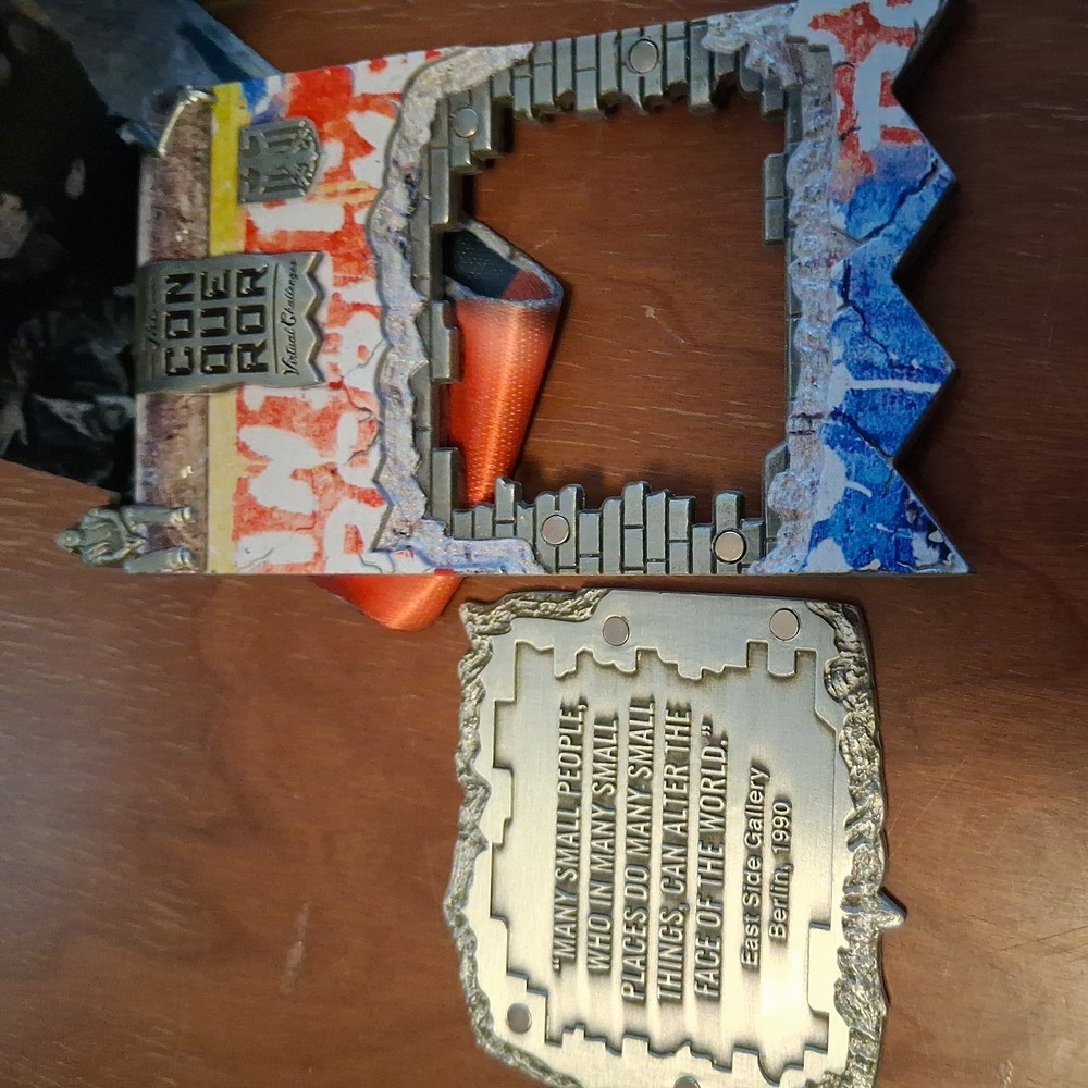 The Conqueror BERLIN WALL Virtual Challenge Running Finisher Medal