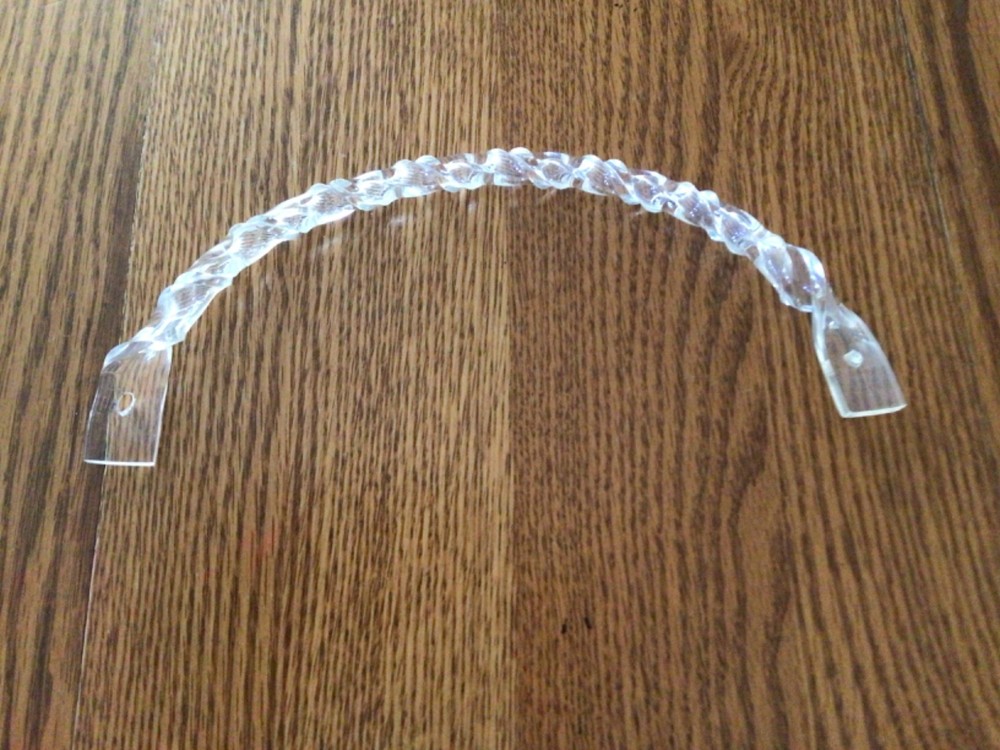 Vintage Plastic Acrylic Replacement Purse Handle-10 5/8