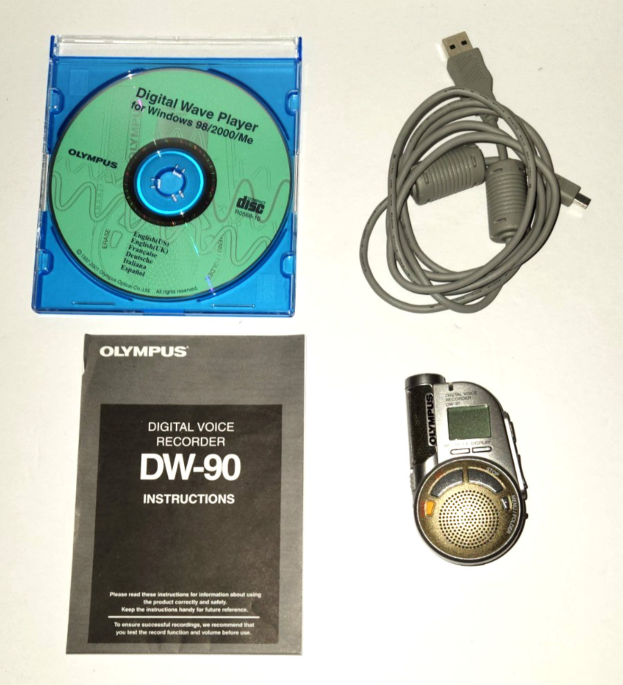 Olympus DW-90 Digital Voice Recorder TESTED