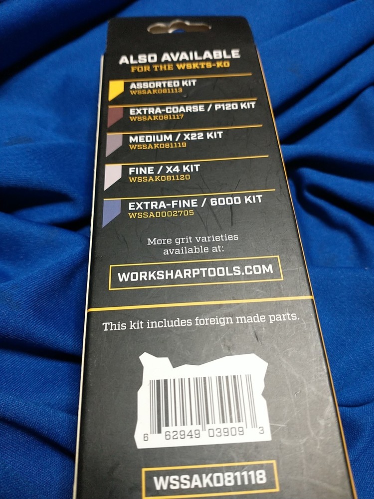 Work Sharp Knife & Tool Sharpener COARSE Grit Replacement Belt Kit WSSAK081118