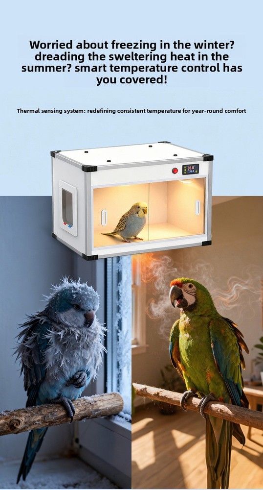Brooder Box for Parrot Chick Incubator Box with Thermostat Poultry Heater 220V