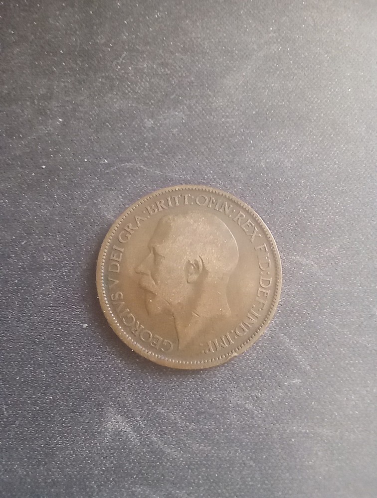1917 GREAT BRITAIN.. 1/2 Half Penny coin.
