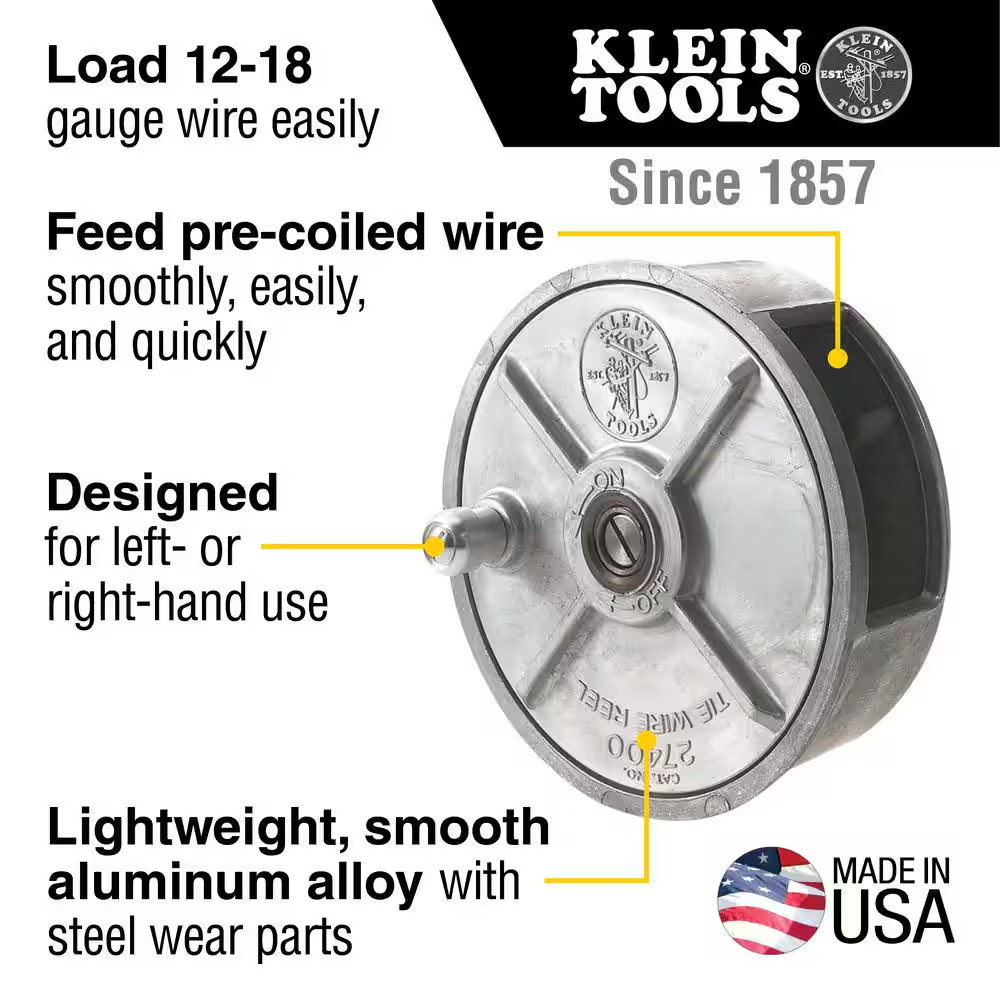 Tie Wire Reel, Lightweight Aluminum