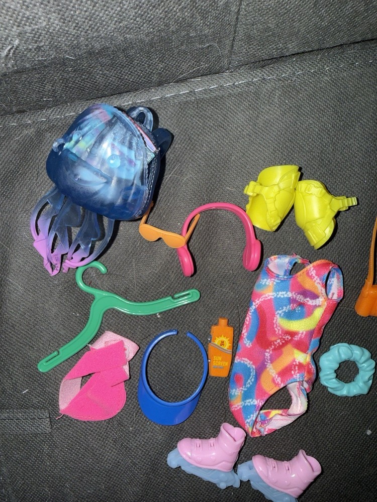 Barbie Doll Accessories Roller Blading Lot