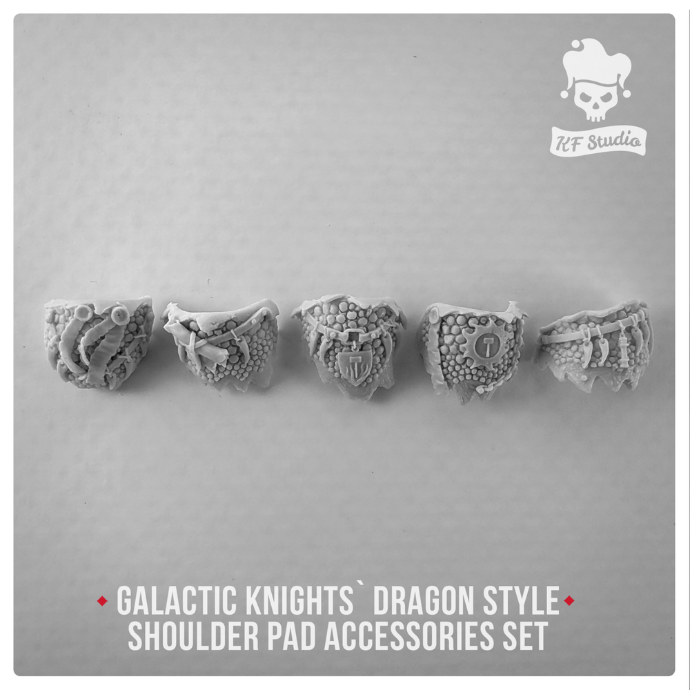 Galactic Space Marine Codex Salamanders Dragon Style Shoulder Pad accessories