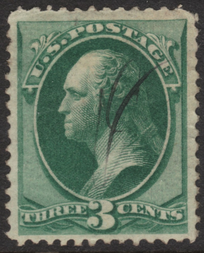 Scott #184 1879 Pen Cancel     MSP05-56