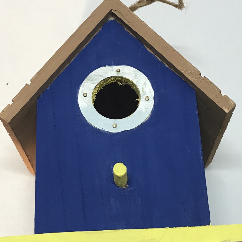 Custom 4 X 4 Painted Bird House (New)