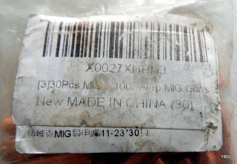 30 PCS Copper MIG Contact Tips 100 Amp