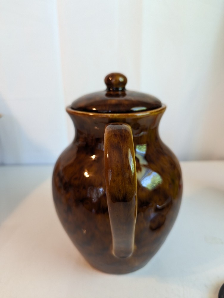 Tasia Brown Drip Glaze Pitcher