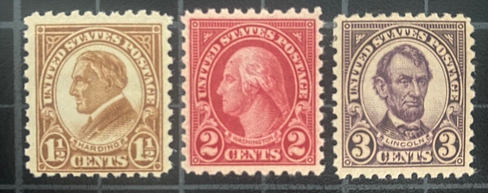US Stamps-SC# 582 - 584 - MH  - CV $36.50