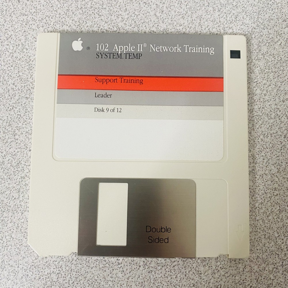 102 Apple II Network Support Training SET Of 12 1990 Vtg Software Complete Disk