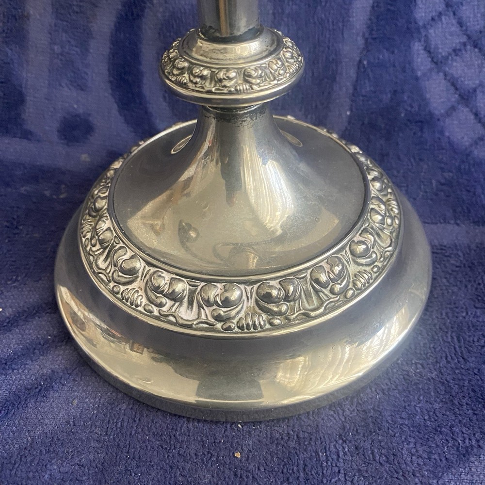 Vintage Silver Plated Candelabra Three Candlestick Holder 28cm