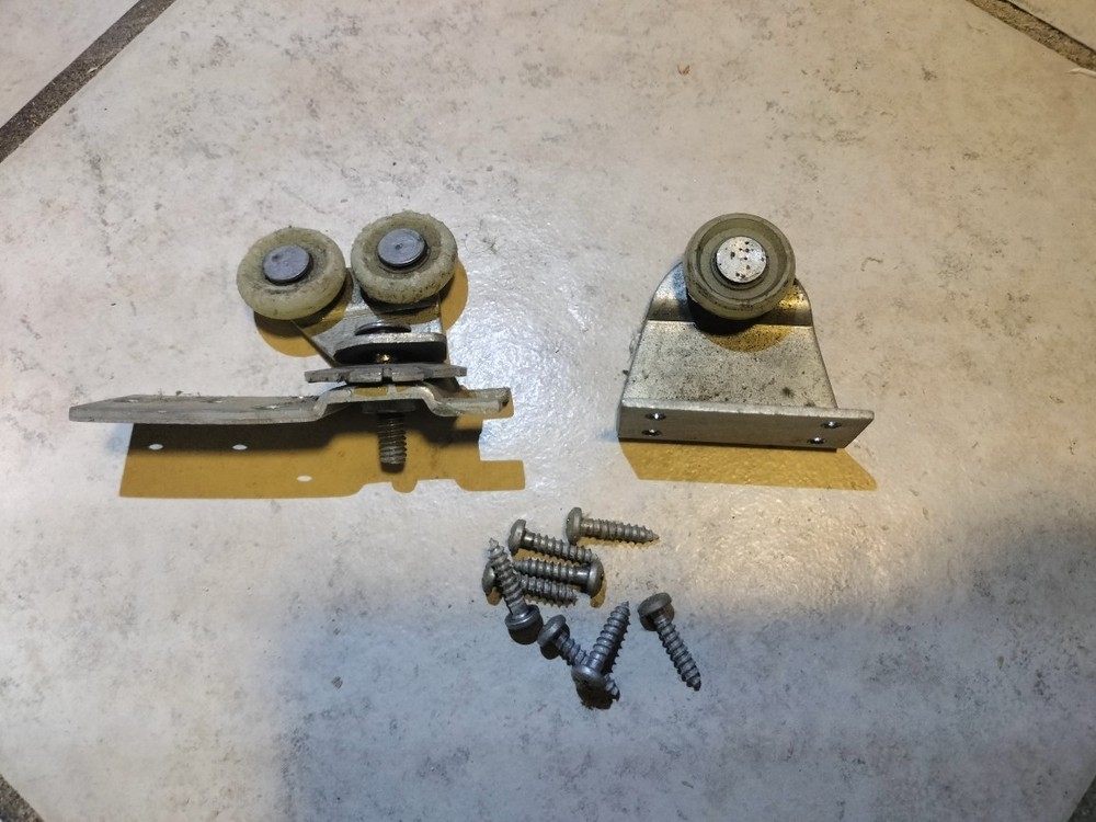 Sterling Pocket Door Hangers Rollers Vintage
