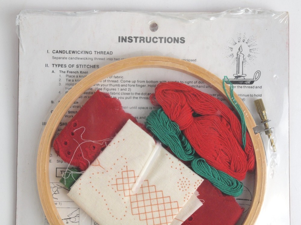Wang's Christmas Candlewicking Wall Deco Kit