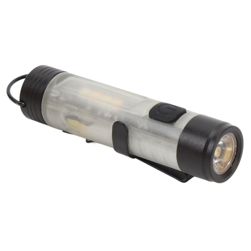 Compact LED Flashlight USB Rechargeable Pocket Flashlight with Clip and Magnet