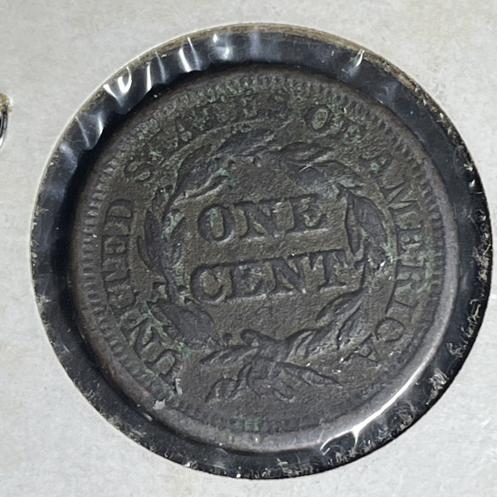 Us 1845 Large One Cent