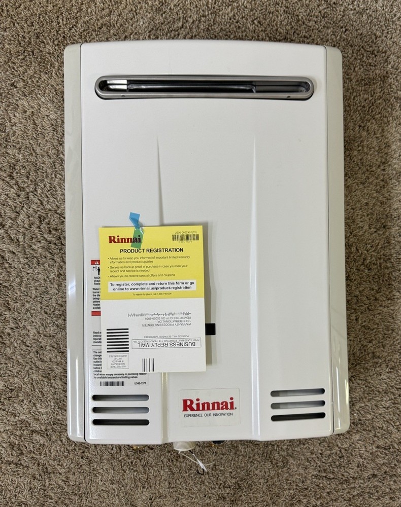 Rinnai V53De Natural Gas Tankless Hot Water Heater, 5.3 GPM Untested M