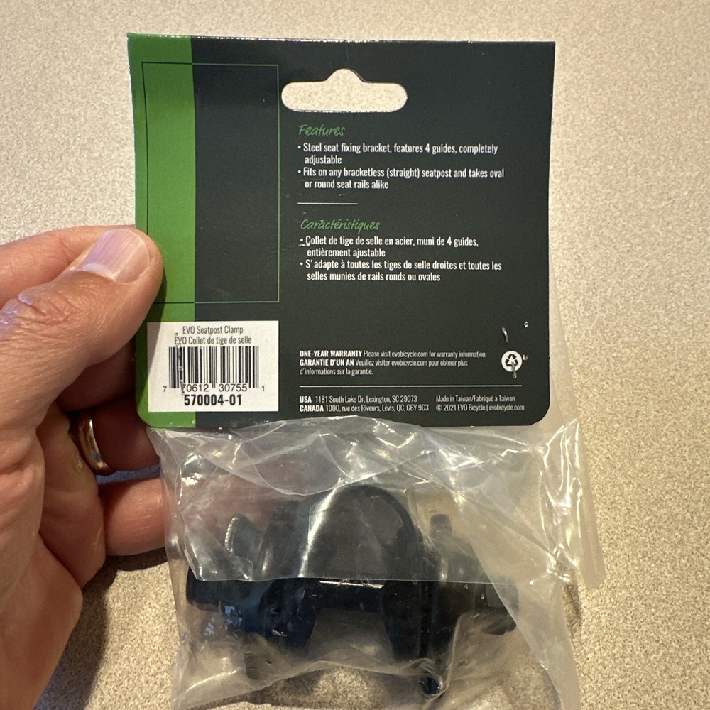 EVO Seatpost clamp Steel Black