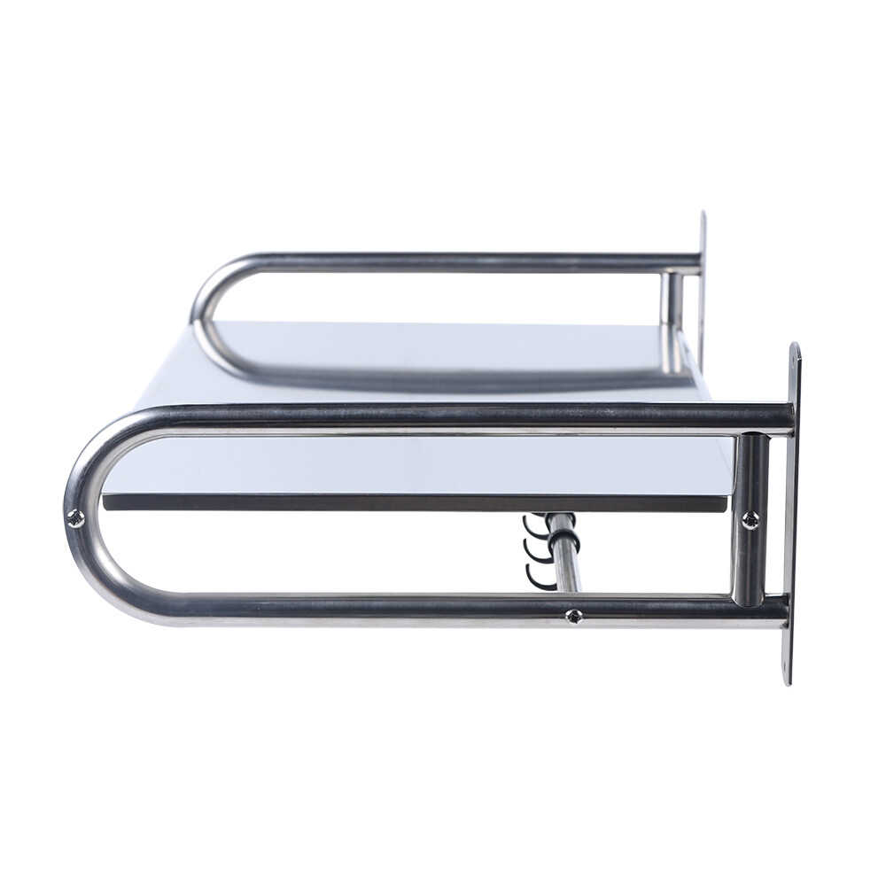 2 Tiers Adjustable Microwave Stand Wall Mounted Microwave Stand With 6 Hooks