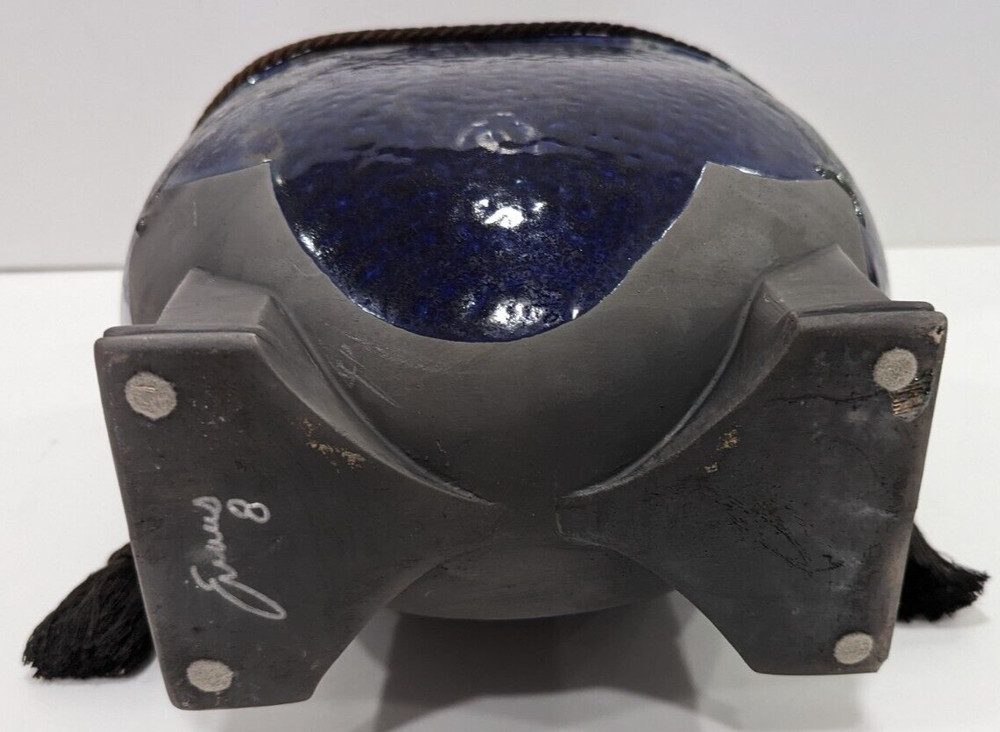 Home decor Blue Vase Vessel