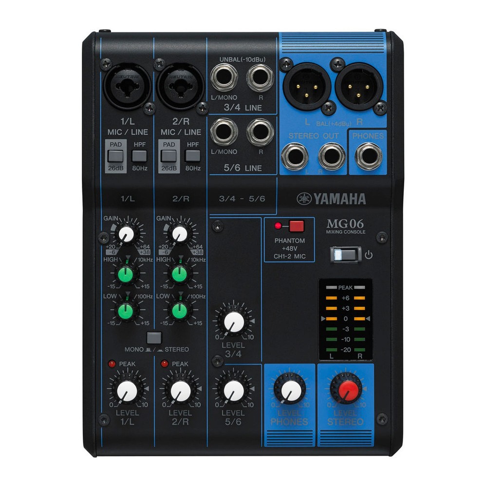 Yamaha MG06 6-Input Mixer