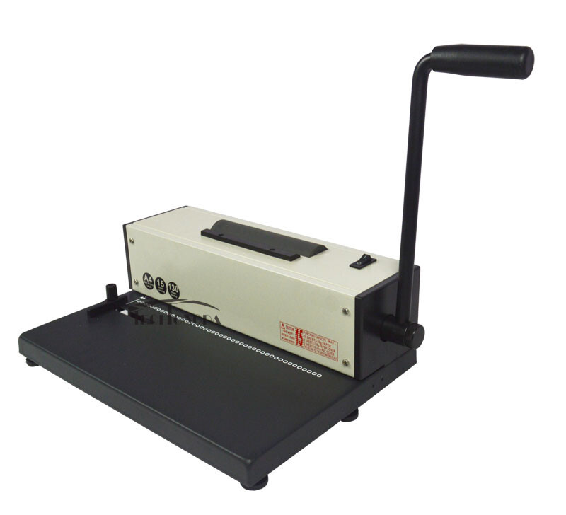 110V Desk Calendar Notebook Maker Plastic Spiral Coil Binding Machine PD-1501