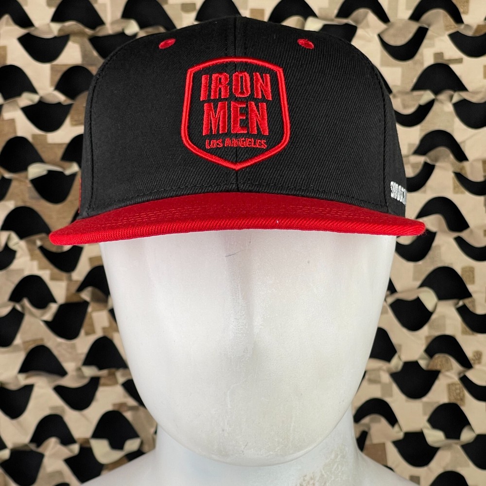 NEW Dye Ironmen Snap Back Hat - Black/Red