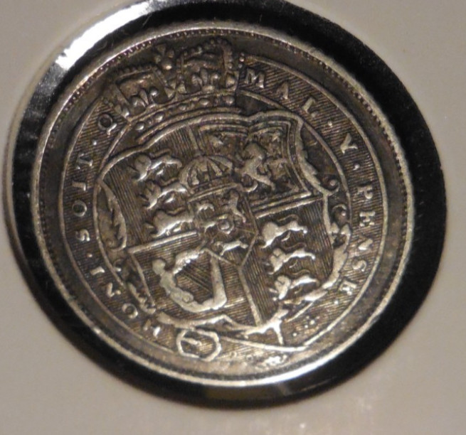 1819 silver six pence