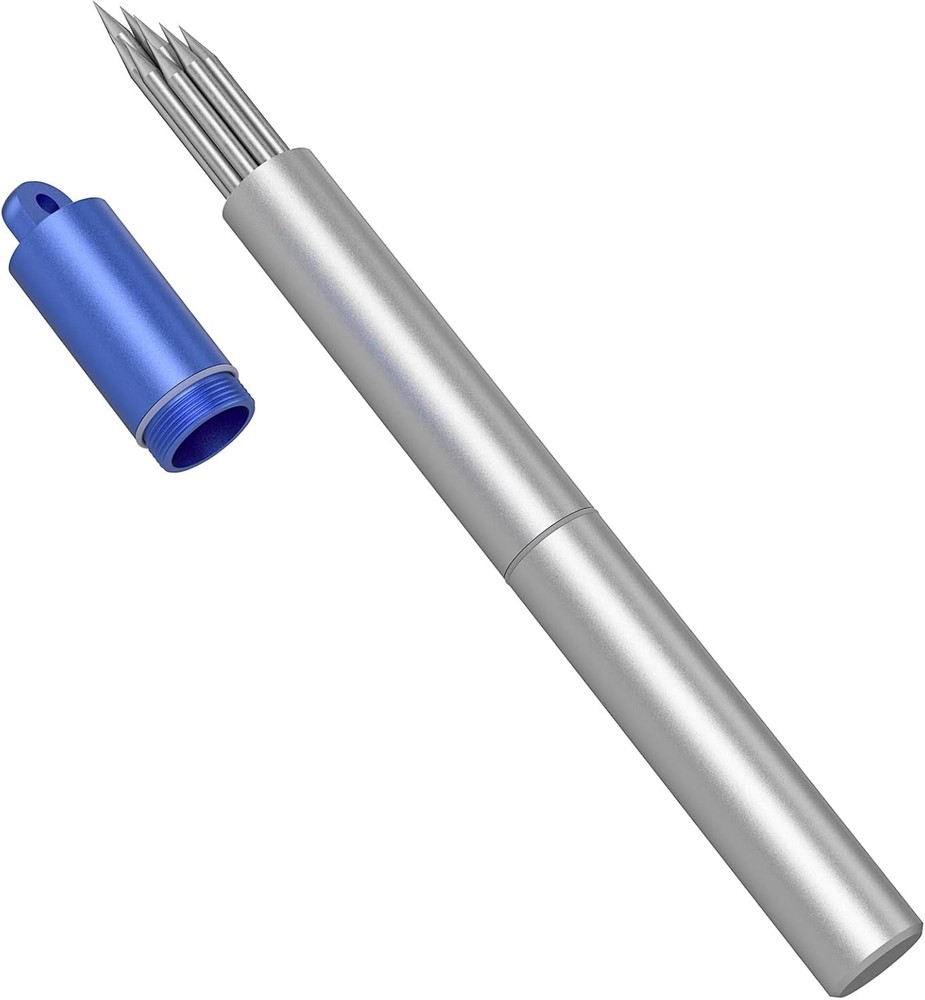 Efficient 1/8" x 7" Pre-Sharpened Blue Lanthanated Tungsten Electrodes - 10pk