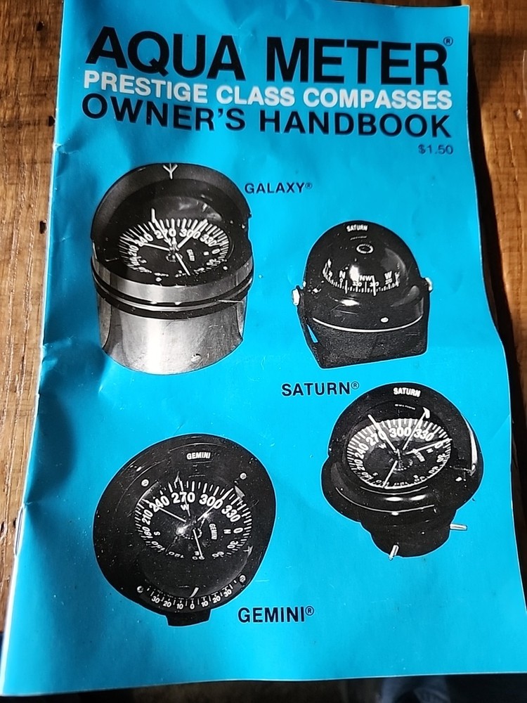 Saturn Compass By Aqua Meter Model A140 Vertical Bulkhead Mount