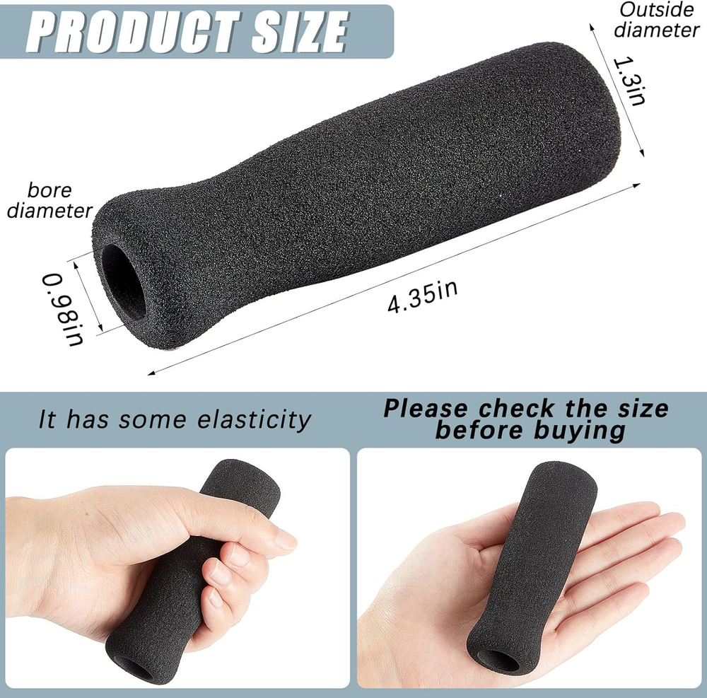 4Pcs Heavy Duty Foam Cane Handle Grip Replacement