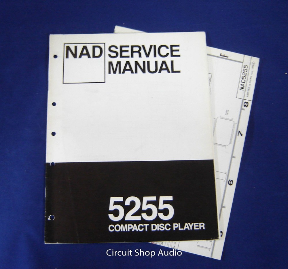 Original NAD 5255 Compact Disk Player Service Manual