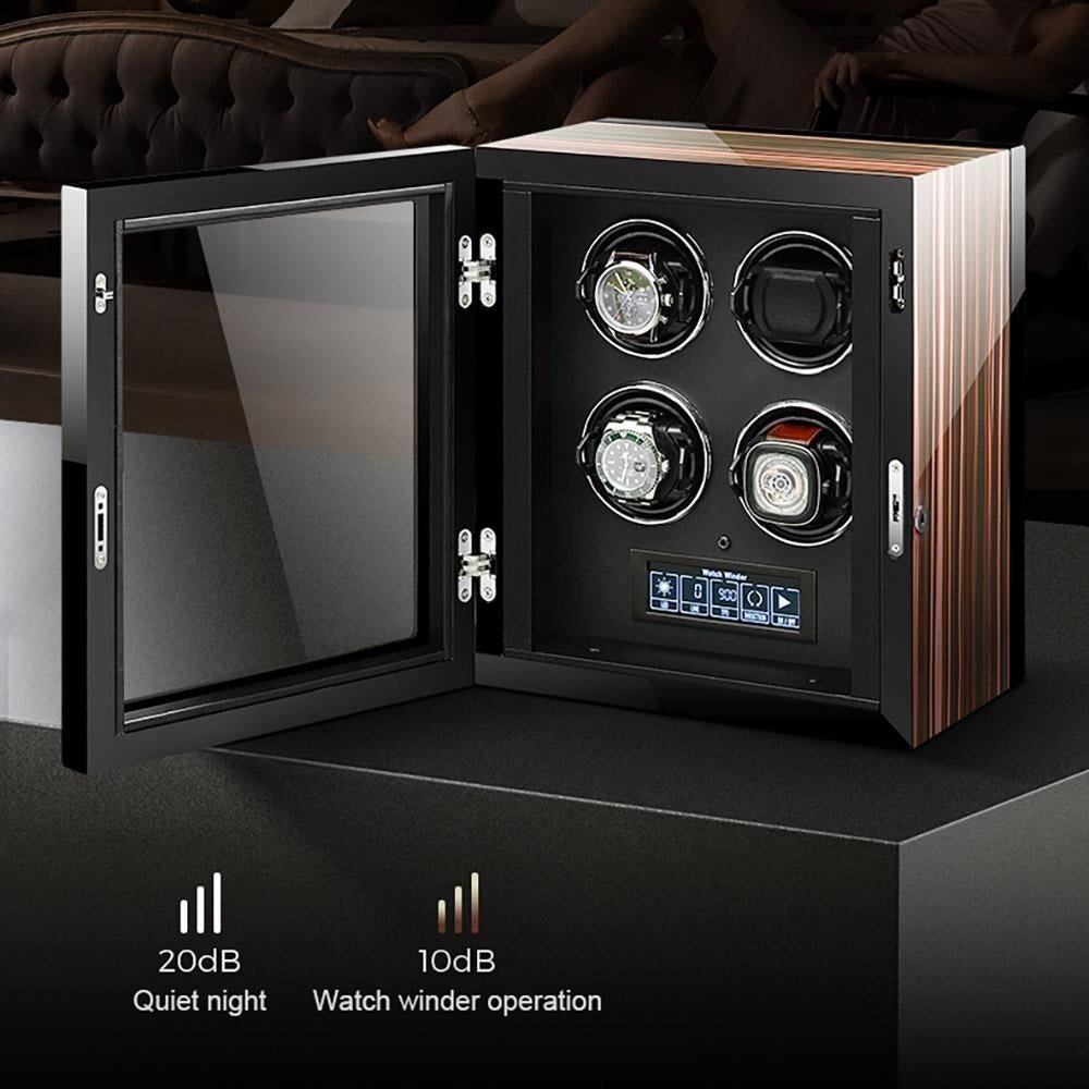 Premium Automatic 2 Watch Winder with Touch Screen by Aevitas