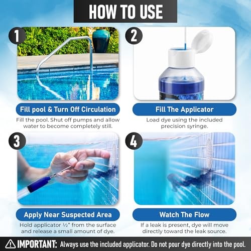 Leak Oracle Pool Detection Dye Kit – Vibrant Blue