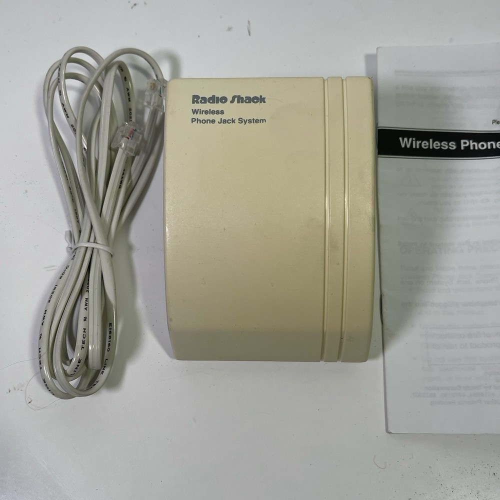 Radio Shack Wireless Phone Jack System Extension 43 161