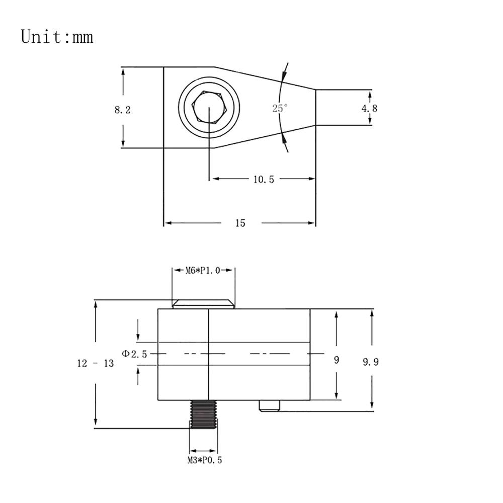 8 Strings Headless Electric Guitar Nuts 8Pcs Metal Single String Nuts Silver