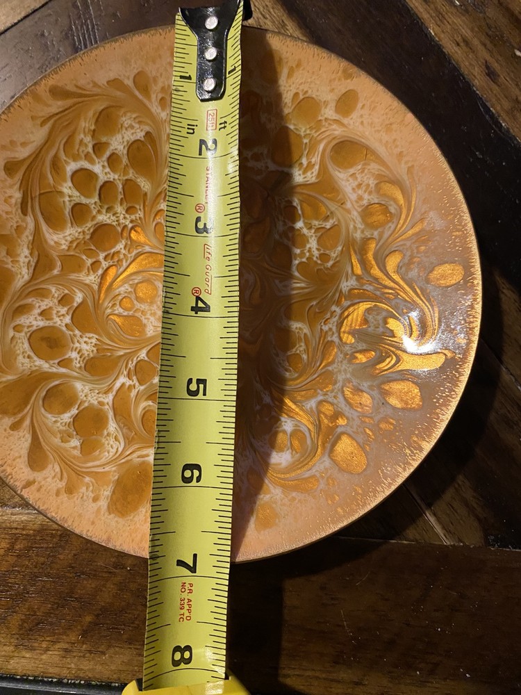Copper Vintage Plate Signed Godfrey