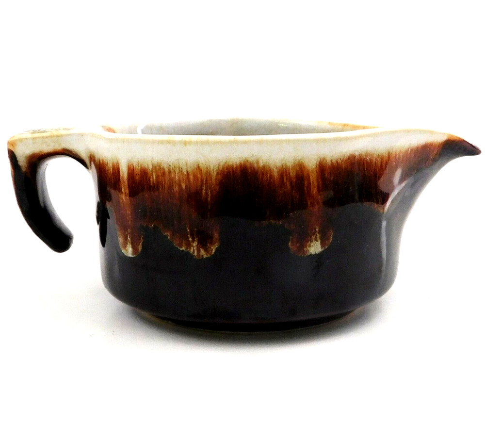 Brown Drip Glaze Creamer Pitcher Pottery USA