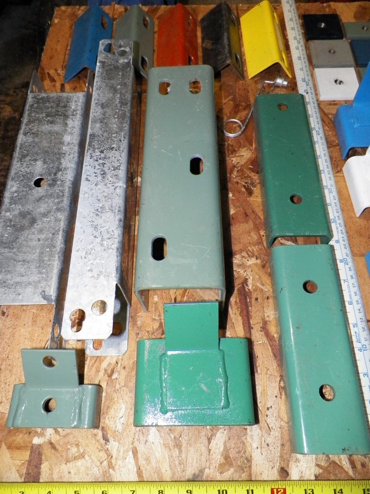 Assorted Lot Pallet Rack Brackets Spacers Clips Repair Parts & Racking Hardware