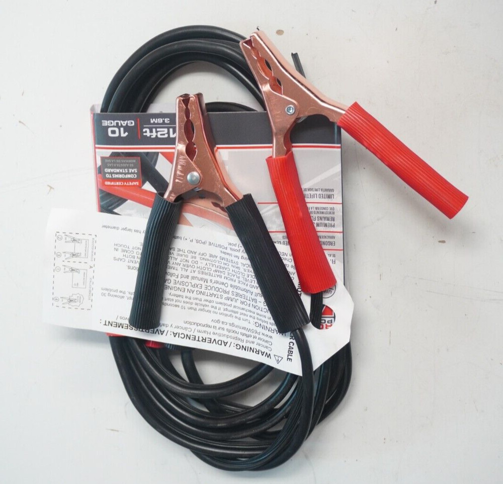 Light Duty 12ft Booster Cable