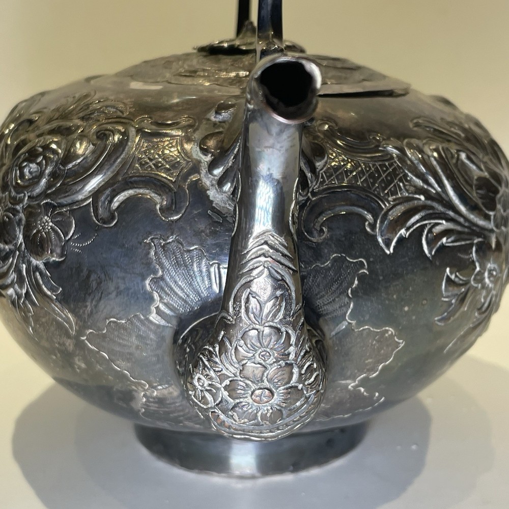 Vintage Ornate Silver Plated Tea Pot