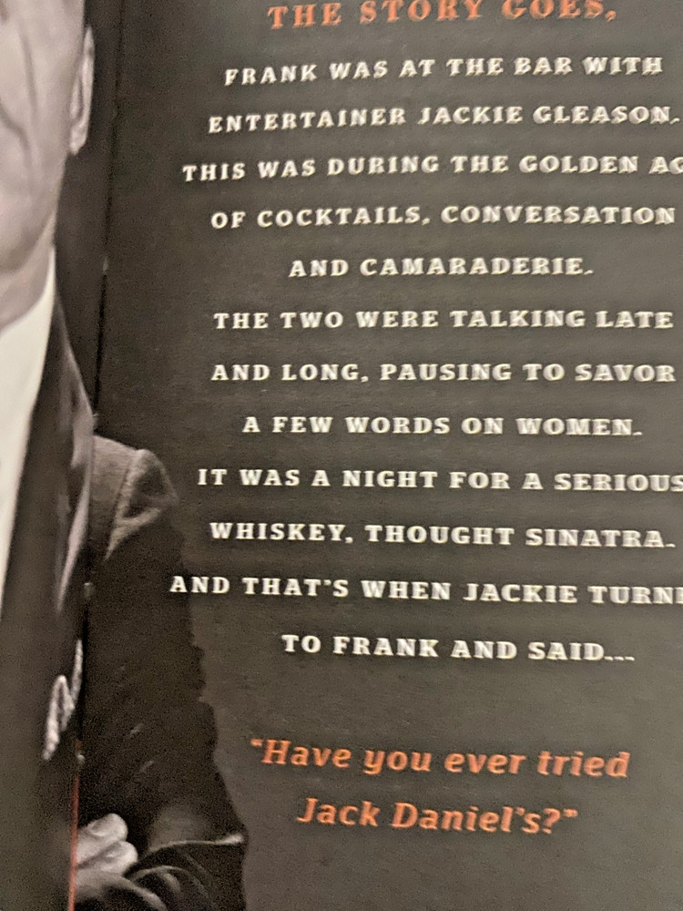 Jack Daniel’s Sinatra Select EMPTY Bottle w/ Original Box & Booklet – Display