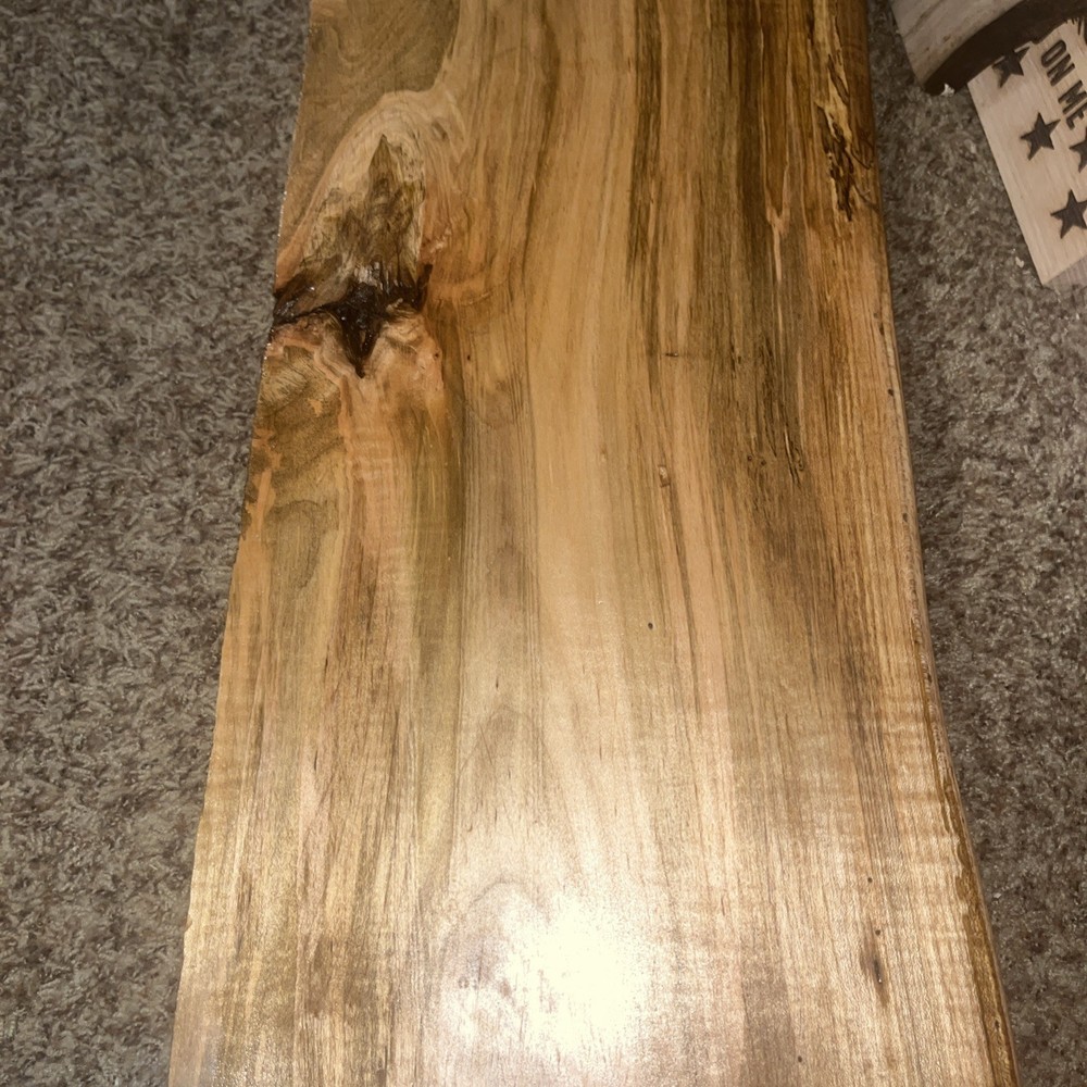 Reclaimed Spalted Maple /Fireplace Mantel Hand Planed/Solid Maple
