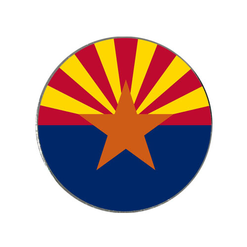 Arizona State Flag Golf Ball Marker